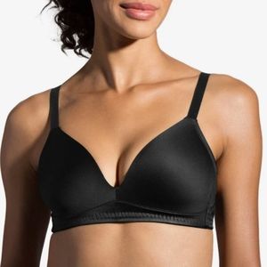 NWT Brooks Anyday Sports Bra, Size 32C, Color Black